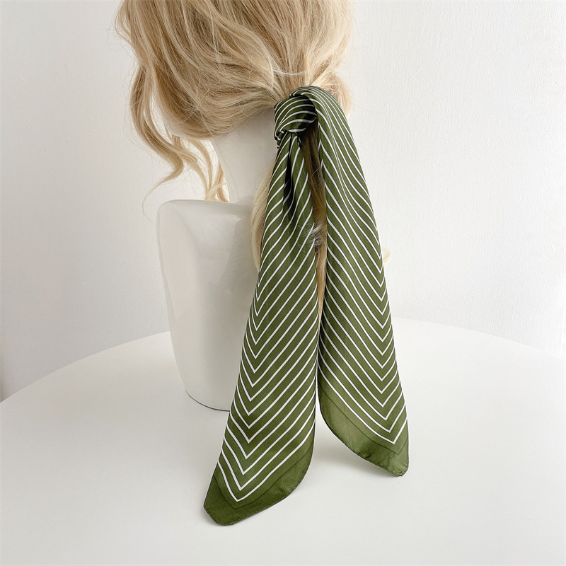 Silk Tie Striped - Lenço Quadrado de Seda Luxuoso com