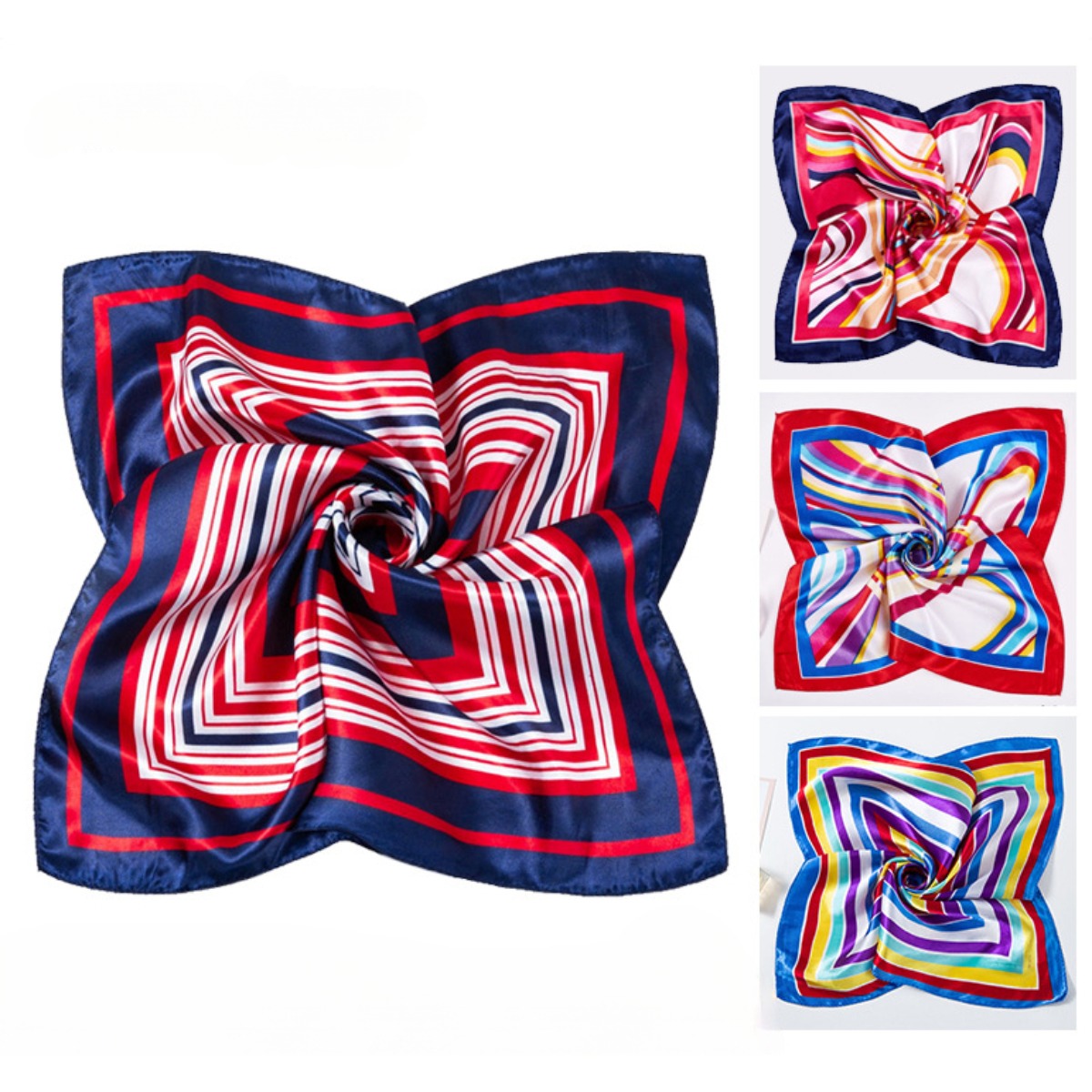 Scarf Silk Square - 50*50cm lenços de seda quadrados cachecol