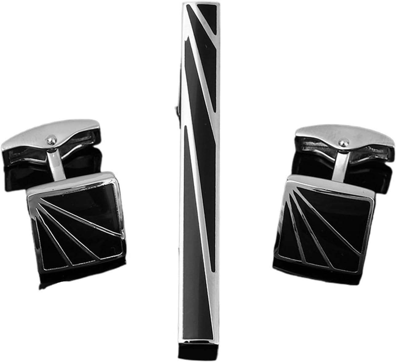 Tie Bar Set Gift - 2 Conjuntos, Gravatas Masculinas, Conjunto de