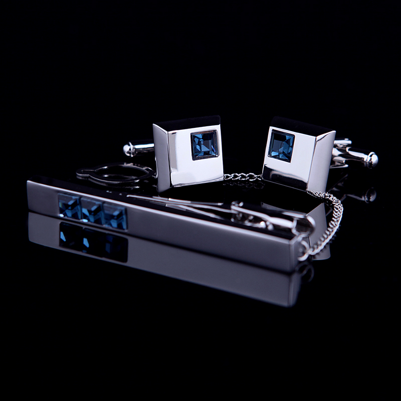 Tie Bar Set Gift - Kflk abotoaduras de gravata, clipe de