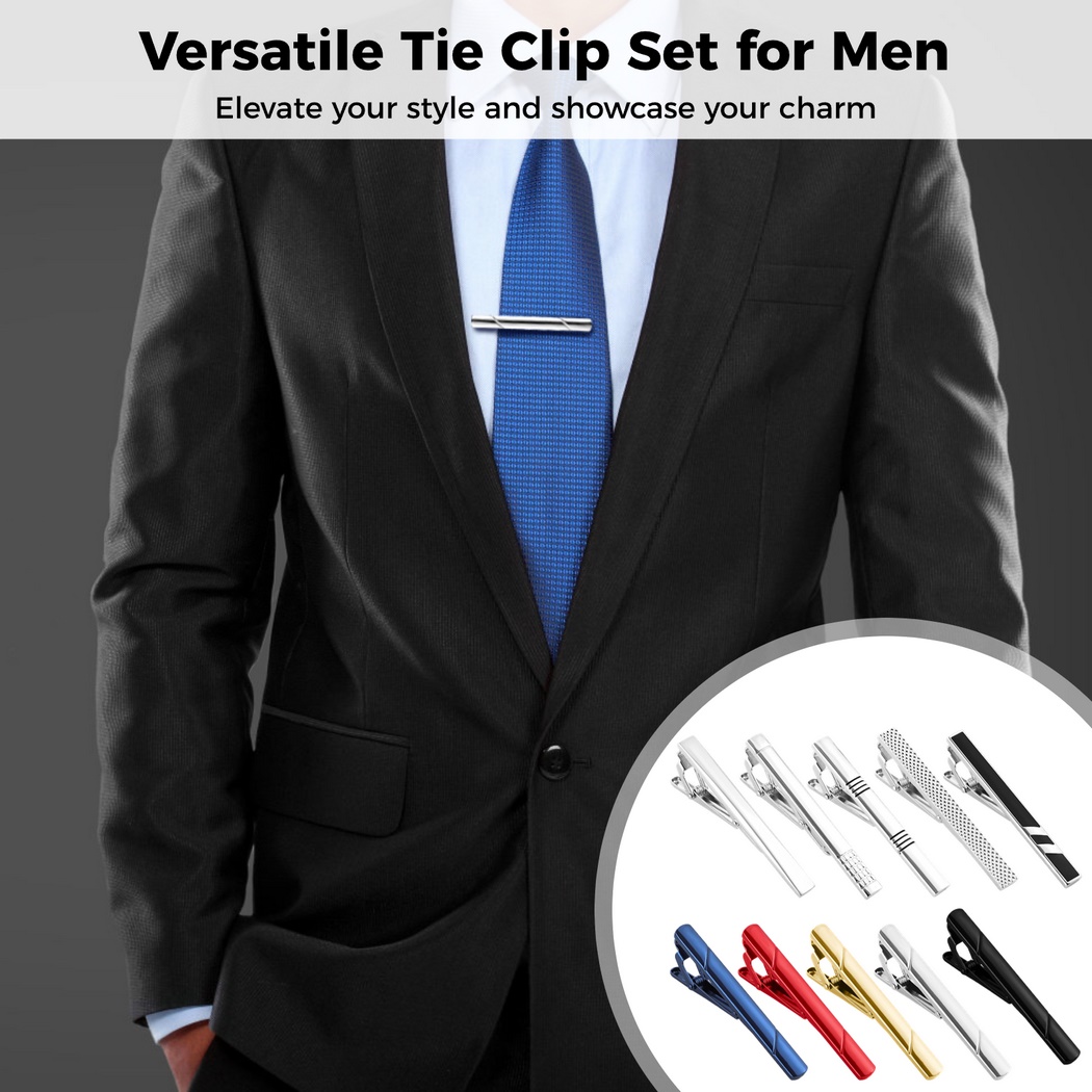 Conjunto de 10 prendedores de  - Tie Bar Set Gift avaliação e preço