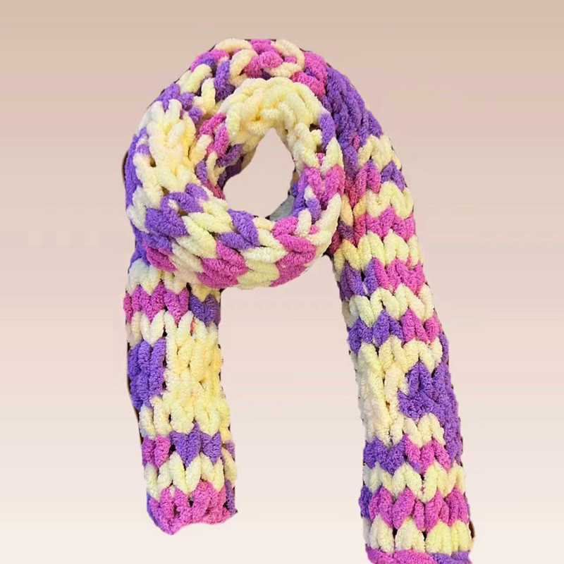 Fio de Lã Chenille Grosso e Ma - Woven Scarf Blanket avaliação e preço