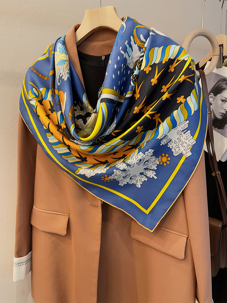135CM 135CM Mulberry Silk Larg - Scarf Silk Square avaliação e preço